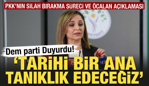DEM Parti'den silah bırakma ve Öcalan açıklaması