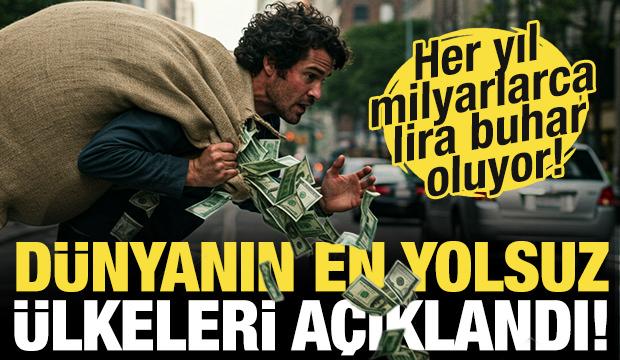 Dünyanın en çok yolsuzluk yapan ülkeleri açıklandı! Milyarlarca lira buhar oluyor!