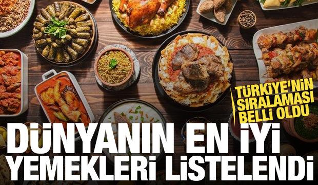 Dünyanın en iyi yemekleri listesinde Türkiye'nin sıralaması belli oldu
