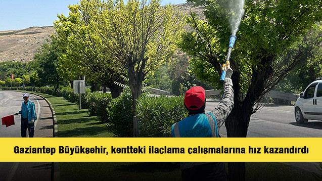 Gaziantep Büyükşehir, kentteki ilaçlama çalışmalarına hız kazandırdı 