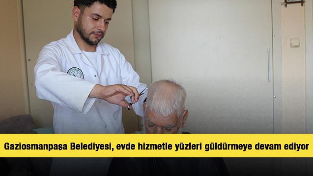 Gaziosmanpaşa Belediyesi, evde hizmetle yüzleri güldürmeye devam ediyor