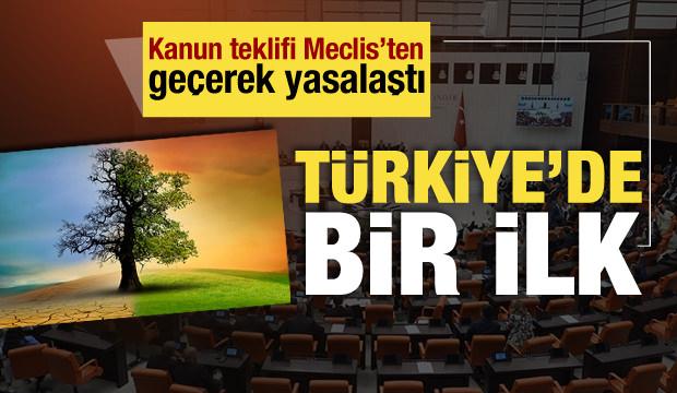 İklim Kanunu Teklifi Meclis'ten geçti