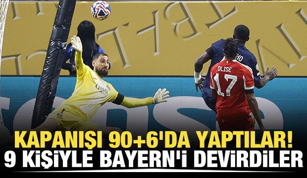 Kapanışı 90+6'da yaptılar! 9 kişiyle Bayern'i devirdiler