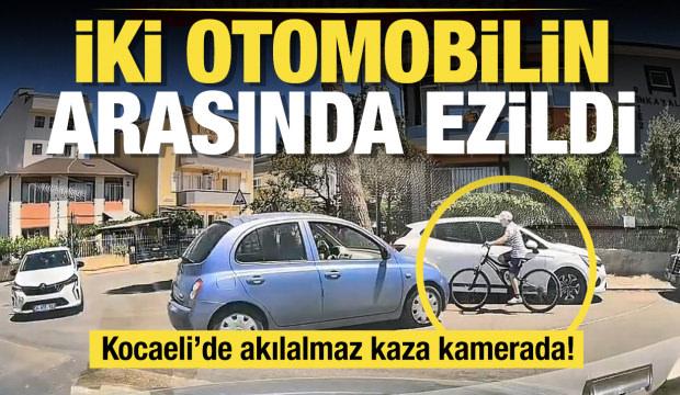 Kocaeli'de akılalmaz kaza! Bisikletli çocuk İki otomobilin arasında ezildi