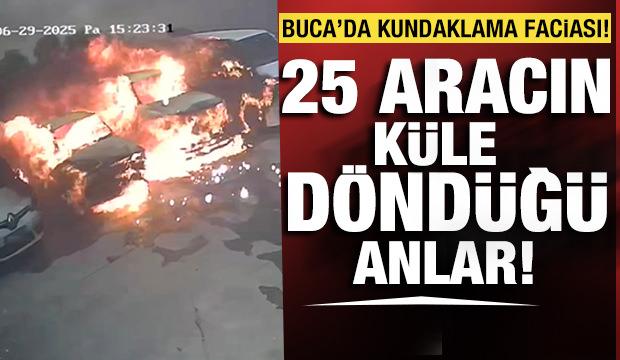 Kundaklama faciası! Alevler önce ormanı sonra 25 aracı küle çevirdi