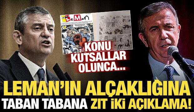 Leman'ın alçaklığına CHP'den zıt açıklama! Biri karikatürü savundu, diğeri tepki gösterdi