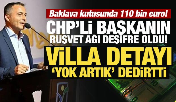 Baklava kutusunda 110 bin euro! Villa detayı 'yok artık' dedirtti