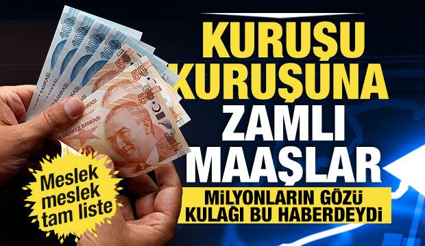 Memur ve emekli zam oranı belli oldu: İşte meslek meslek yeni maaşlar! 