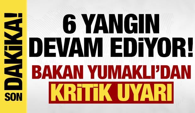 Orman yangınları ile mücadelede 4. gün: Son durum ne? Bakan Yumaklı'dan açıklama!