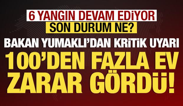 Orman yangınları ile mücadelede 4. gün: Son durum ne? Bakan Yumaklı'dan açıklama!