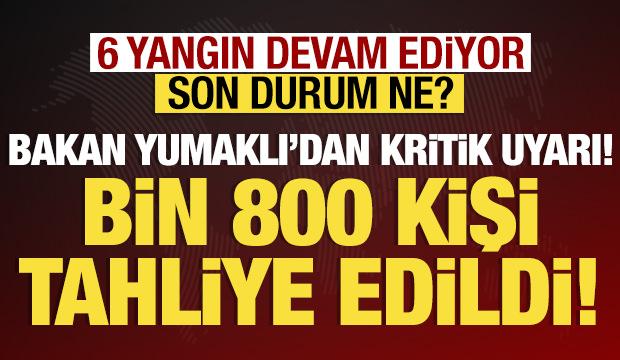 Orman yangınları ile mücadelede 4. gün: Son durum ne? Bakan Yumaklı'dan açıklama!