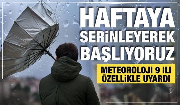 Sağanak yağış ve fırtına kapıda! Meteoroloji 9 il için sarı kodlu uyarı verdi