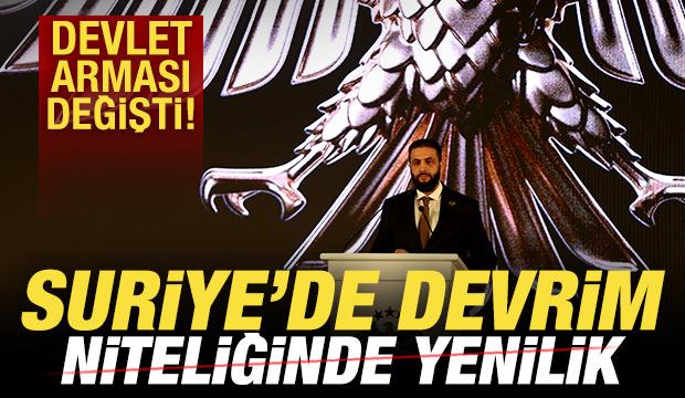 Suriye'de devrim niteliğinde yenilik! Devlet arması değişti