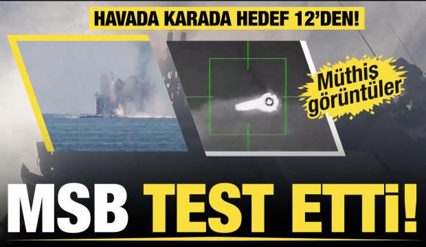 TCG İstanbul firkateyni fiili atış testlerinde hedefleri başarıyla vurdu
