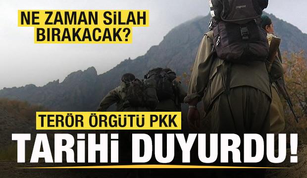 Terör örgütü PKK tarihi duyurdu! Ne zaman silah bırakacak?