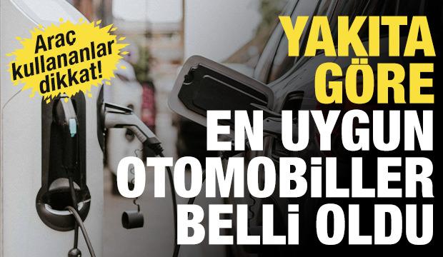Yakıt yakımına göre en uygun otomobiller belli oldu...