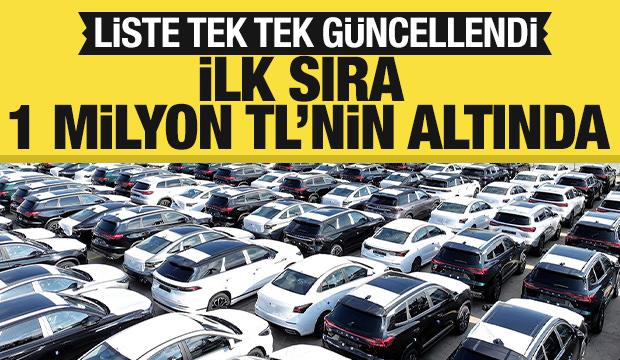 1,500.000 TL'nin altındaki otomobiller! Liste tek tek güncellendi...