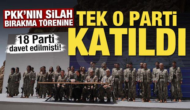 18 Parti davet edilmişti! PKK'nın silah bırakma törenine katılan tek parti belli oldu