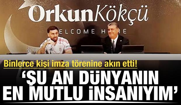 Beşiktaş Orkun Kökçü için imza töreni düzenledi! 'Dünyanın en mutlu insanıyım'
