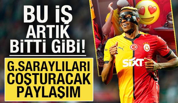 Bu iş artık bitti gibi! Osimhen'den Galatasaraylı taraftarları coşturacak paylaşım
