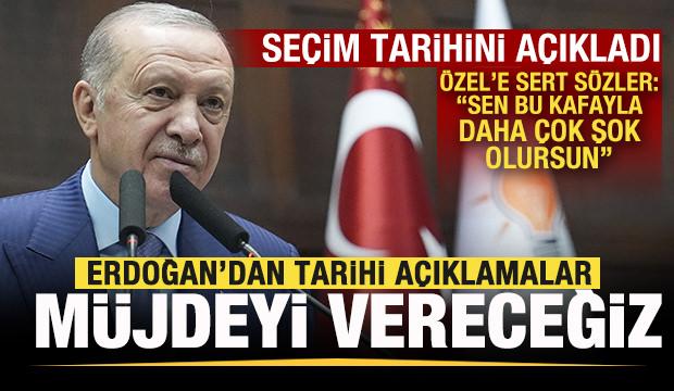 Cumhurbaşkanı Erdoğan'dan tarihi mesajlar: Müjdeyi vereceğiz! Seçim tarihini açıkladı