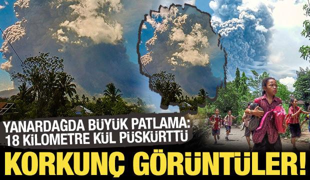 Endonezya'daki Lewotobi Laki-Laki Yanardağı'ndaki şiddetli patlama herkesi korkuttu