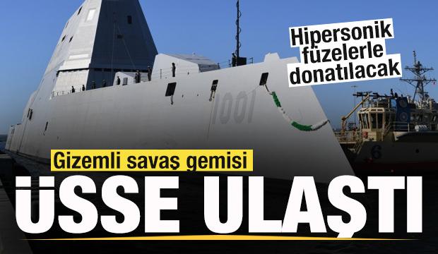 Gizemli savaş gemisi üsse ulaştı! Hipersonik füzelerle donatılacak