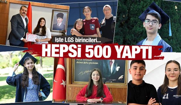 İşte LGS birincileri: Hepsi tam puan yaptı