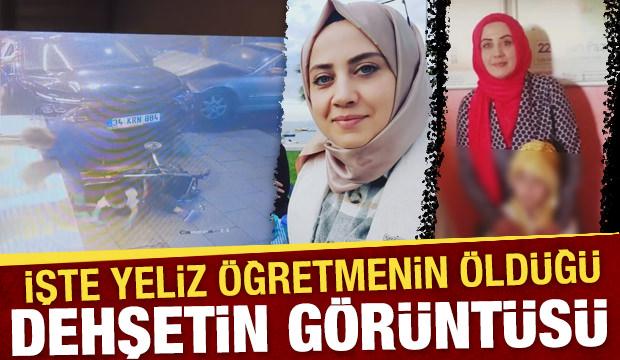 İşte Yeliz öğretmenin öldüğü dehşet kazanın görüntüleri 