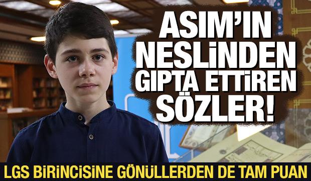 LGS'de tam puan alan Genç: İdealim; vatanımı, milletimi, dinimi daha ileri götürmek
