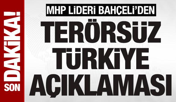 Son dakika: Terör örgütünün silah bırakmasının ardından Bahçeli'den ilk açıklama
