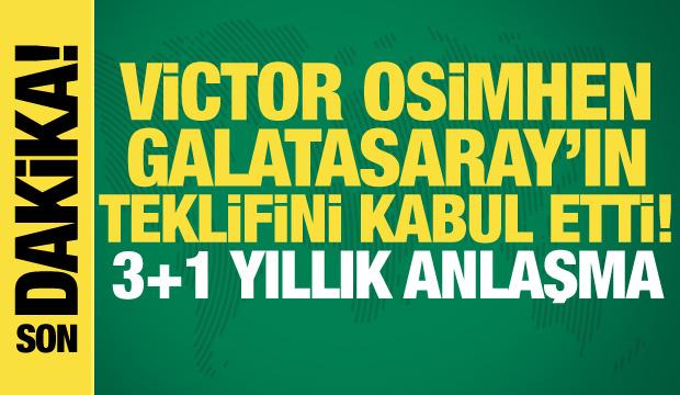 Osimhen artık an meselesi! Galatasaray'ın teklifini kabul etti