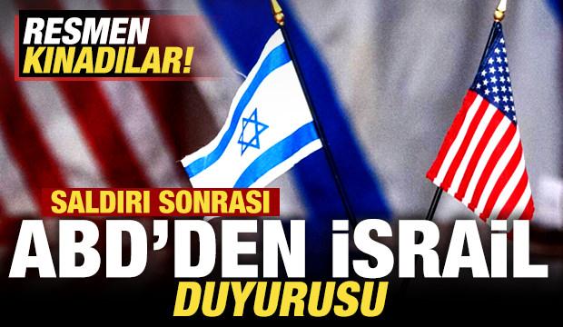 Saldırı sonrası ABD'den son dakika İsrail duyurusu! Resmen kınadılar