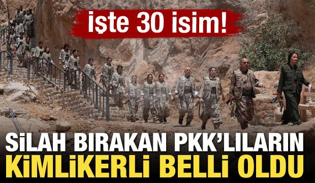 Silah bırakan PKK'lıların kimlikleri belli oldu! İşte 30 isim