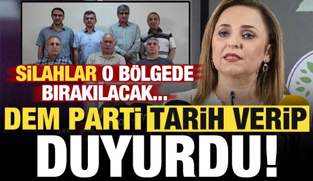 Son dakika: DEM Parti tarih verip duyurdu! Silahlar o bölgede bırakılacak...