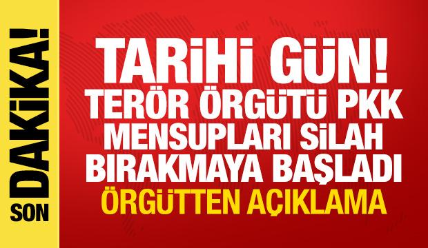 Son dakika haberi! Terör örgütü PKK silah bırakmaya başladı
