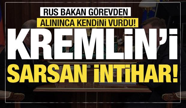 Son dakika... Rus bakan görevden alınınca kendini vurdu! Kremlin'i sarsan intihar!