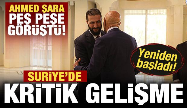 Suriye'de kritik gelişme! Şara, Barrack ve Abdi ile bir araya geldi! Yeniden başladı