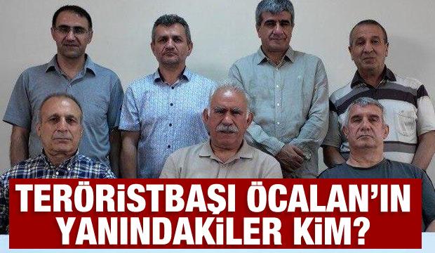Teröristbaşı Öcalan'ın yanındakiler kim?