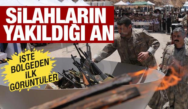 Terörsüz Türkiye'de ilk adım! PKK silah bırakıyor: İşte ilk görüntüler