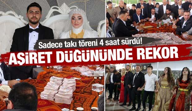 Van'daki aşiret düğününde damada 7 buçuk milyon TL, geline 1 buçuk kilo altın