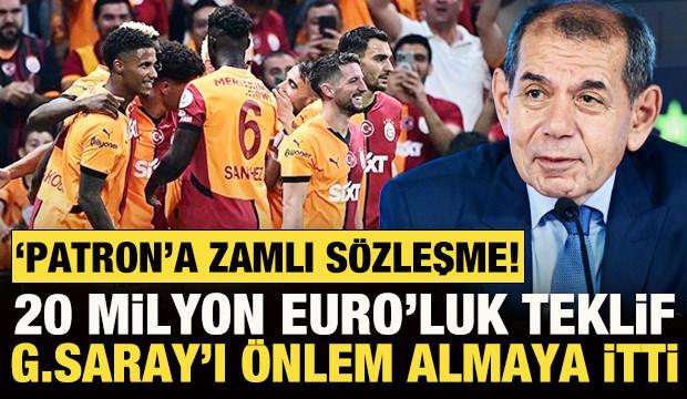 20 Milyon Euro'luk teklif Galatasaray'ı önlem almaya itti! 'Patron'a zamlı sözleşme