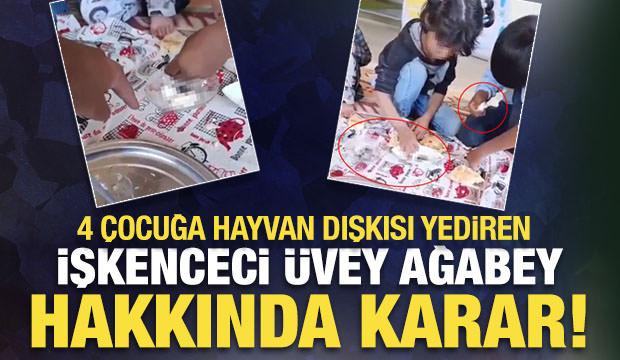 4 üvey kardeşine hayvan dışkısı yediren şahıs gözaltında