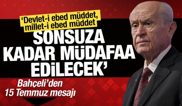 Bahçeli’den ’15 Temmuz’ paylaşımı: ‘İhanete karşı milletin kıyamıdır’