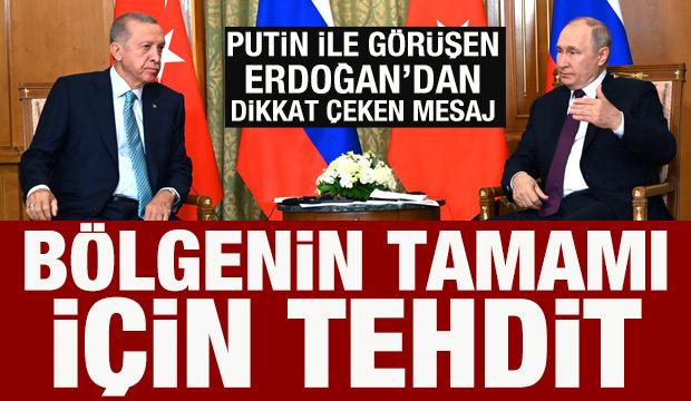 Cumhurbaşkanı Erdoğan, Putin ile görüştü