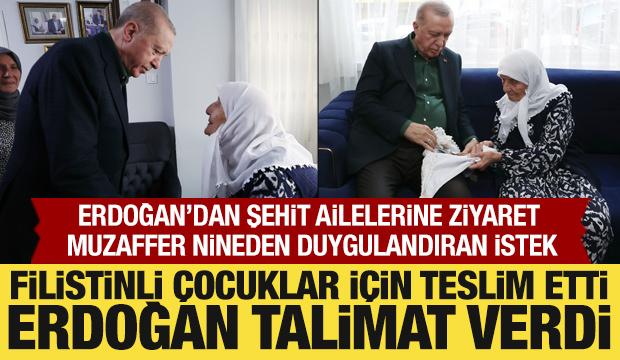 Cumhurbaşkanı Erdoğan'dan 15 Temmuz şehitlerinin ailesine ziyaret