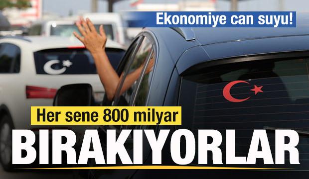 Ekonomiye can suyu! Her sene 800 milyar bırakıyorlar