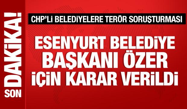 Esenyurt Belediye Başkanı Ahmet Özer tahliye edildi