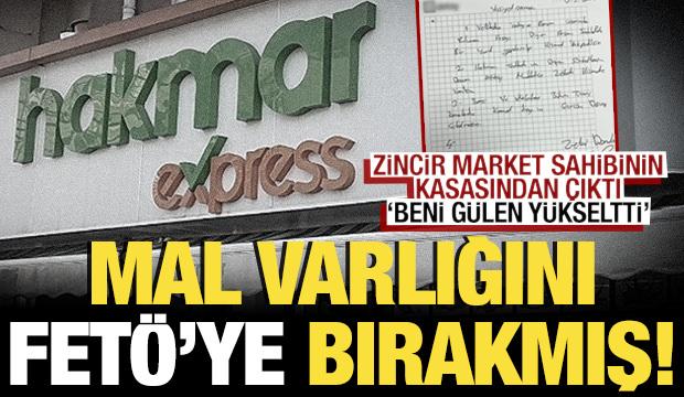 HAKMAR ve TATBAK'ın sahibi mal varlığını FETÖ'ye bırakmış!