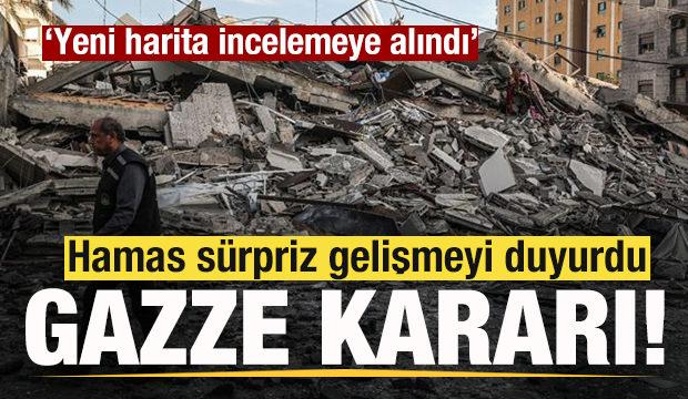 Hamas sürpriz gelişmeyi duyurdu: Yeni harita incelemeye alındı
